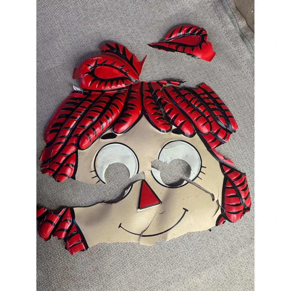 Lot 3 Vintage Raggedy Ann Andy Halloween Costumes Masks Ben Cooper Collegeville